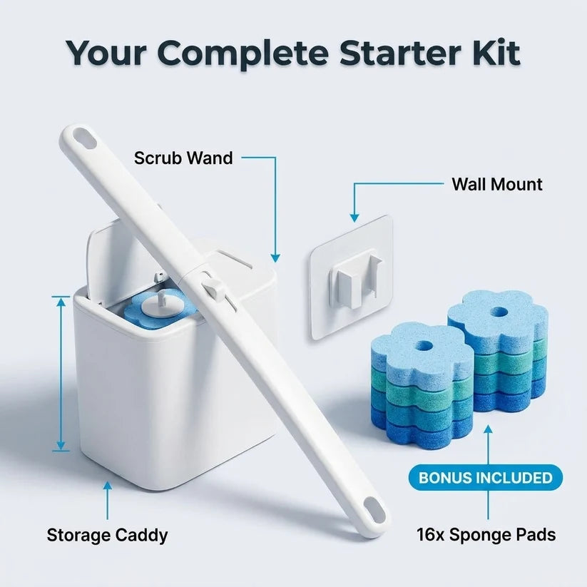 Disposable Toilet Scrub System — Cleaner Toilets Without A Dirty Brush Sitting Around