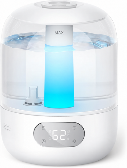 3L Humidifiers for Bedroom, 30H Runtime, 26 dB Quiet