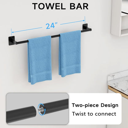 Bathroom Accessories Set, 4-Piece Bathroom Hardware Set