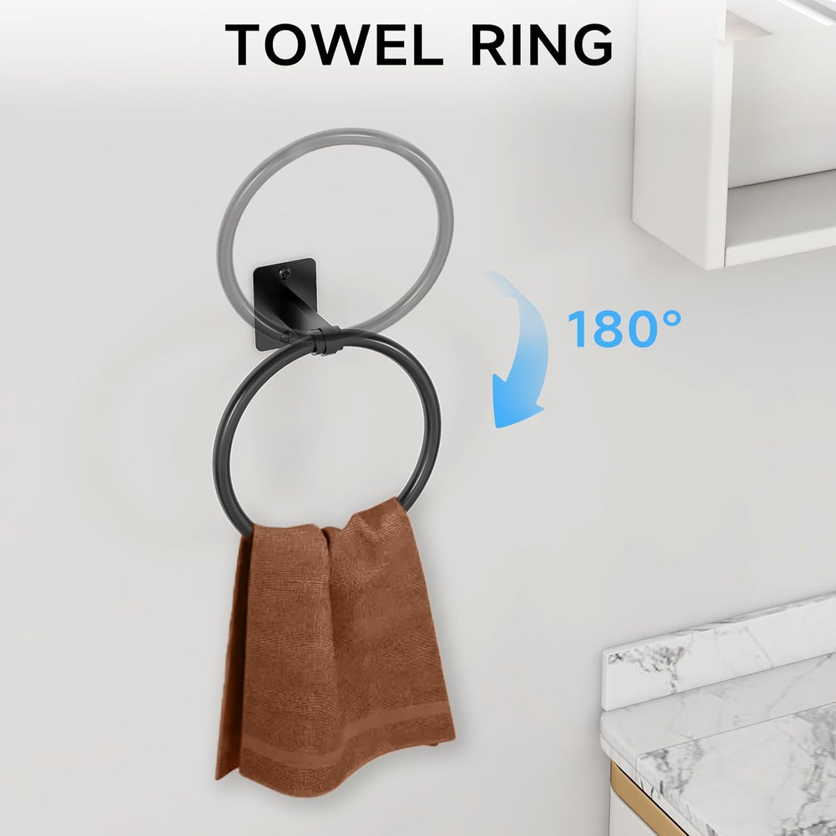 Bathroom Accessories Set, 4-Piece Bathroom Hardware Set