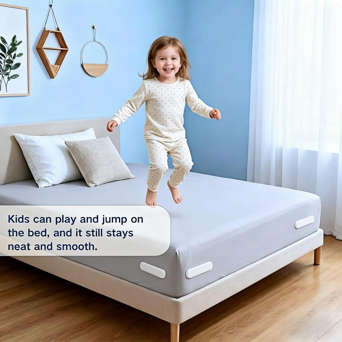 Pack of 4 Bed Sheet Holders for Corners Lock Sheet Holders