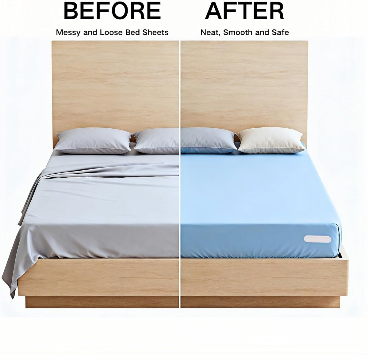 Pack of 4 Bed Sheet Holders for Corners Lock Sheet Holders