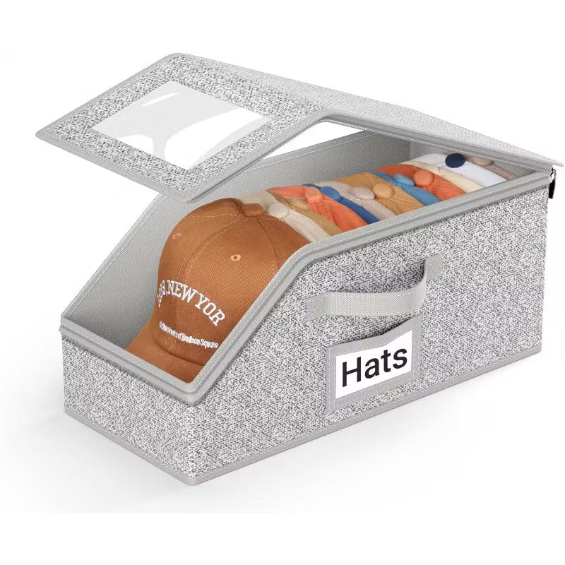 Stackable Baseball Cap Organizer – Holds 12 Hats Per Pack