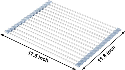 Over The Sink Dish Drying Rack, Roll Up Dish Drying Rack Kitchen Dish Rack
