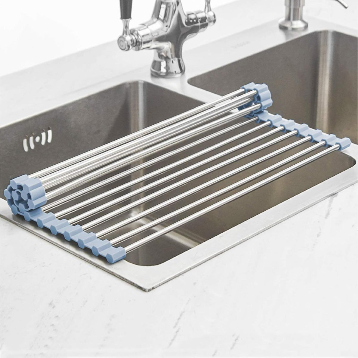 Over The Sink Dish Drying Rack, Roll Up Dish Drying Rack Kitchen Dish Rack