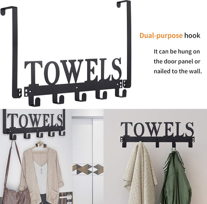 Over The Door Hooks,Towel Holder for Bathroom