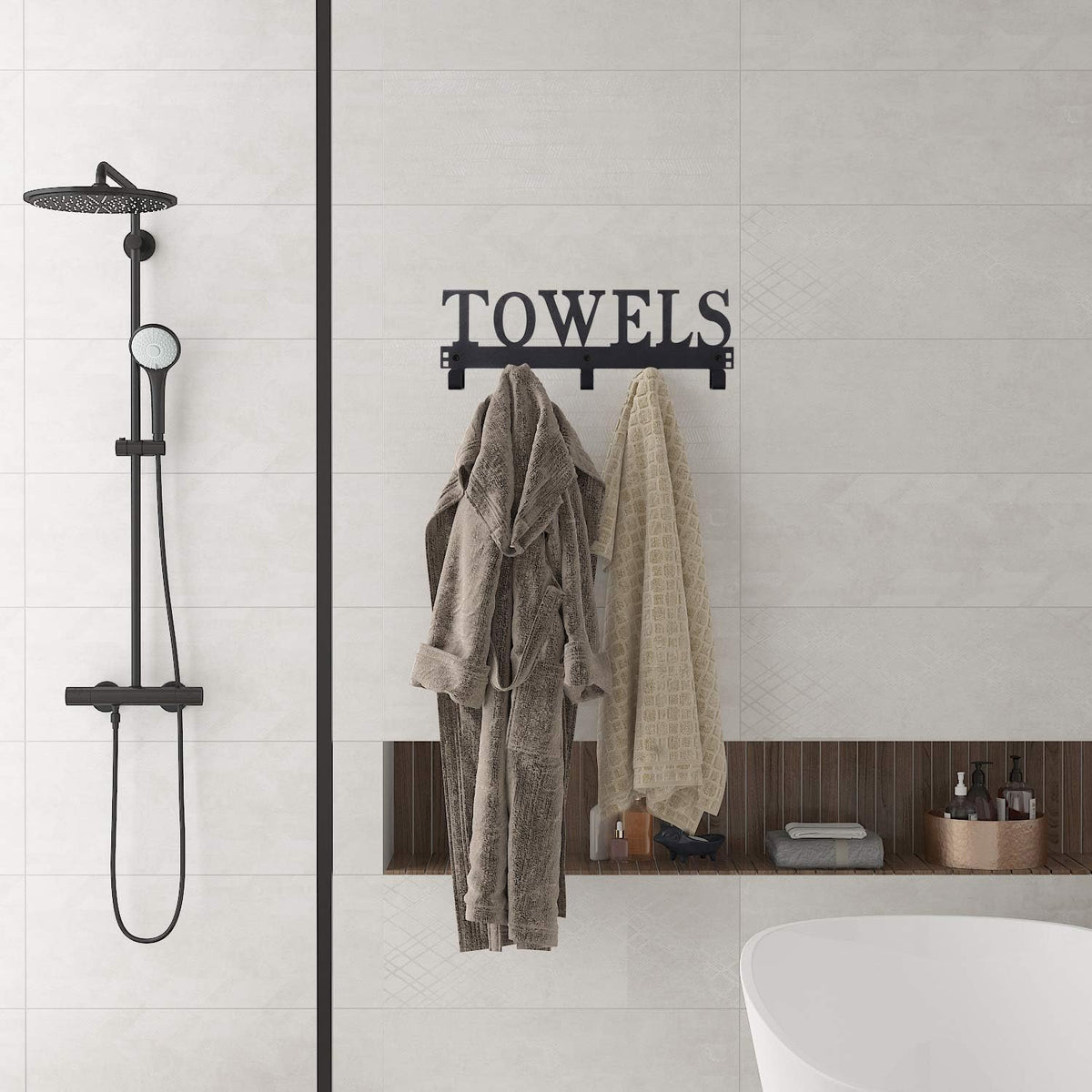 Over The Door Hooks,Towel Holder for Bathroom