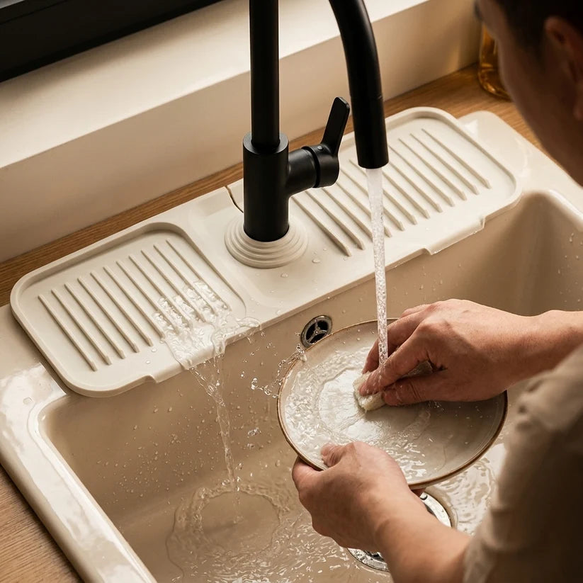 Silicone Faucet Drying Mat — Keep Your Sink Area Dry Without Constant Wiping