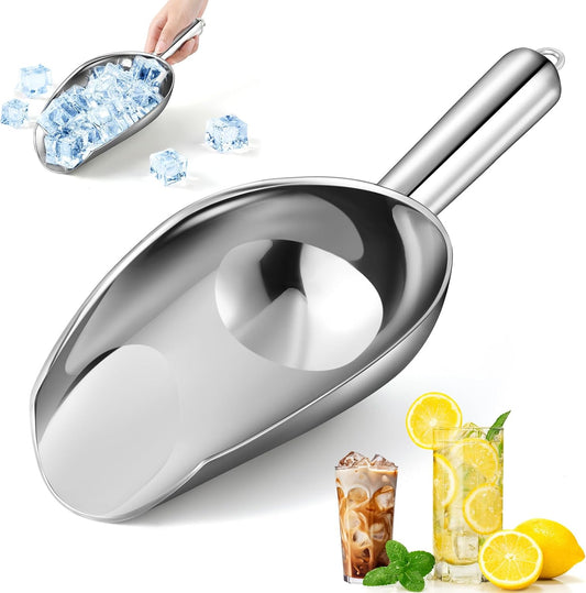 12oz Stainless Steel Ice Scoop for Freezer