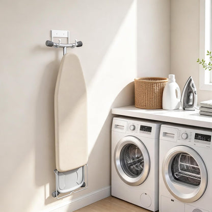 Ironing Board Hanger Wall Mount, 5 Inch Iron Board Holder for Laundry Room