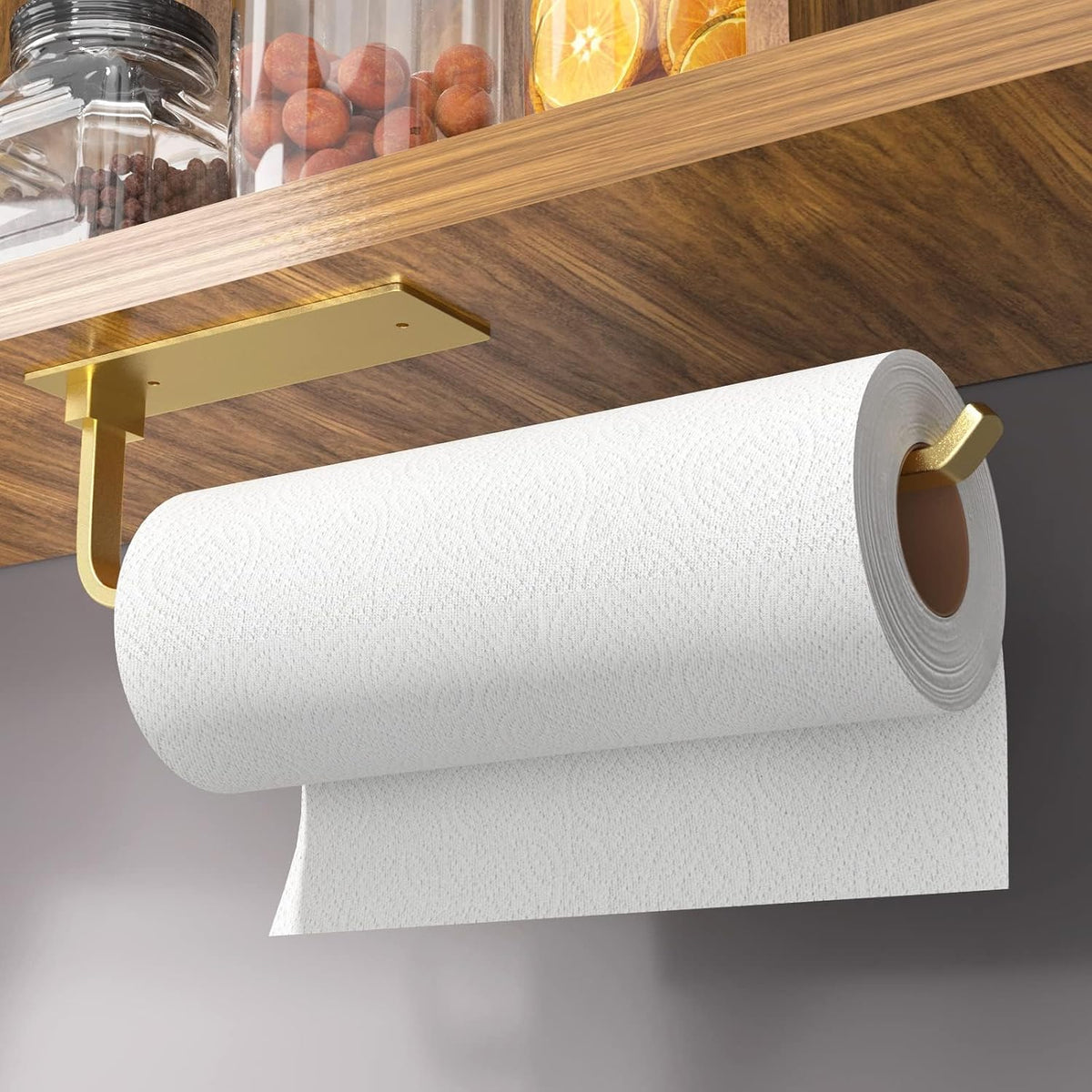 Kitchen Roll Dispenser Paper Towel Holder Under Cabinet