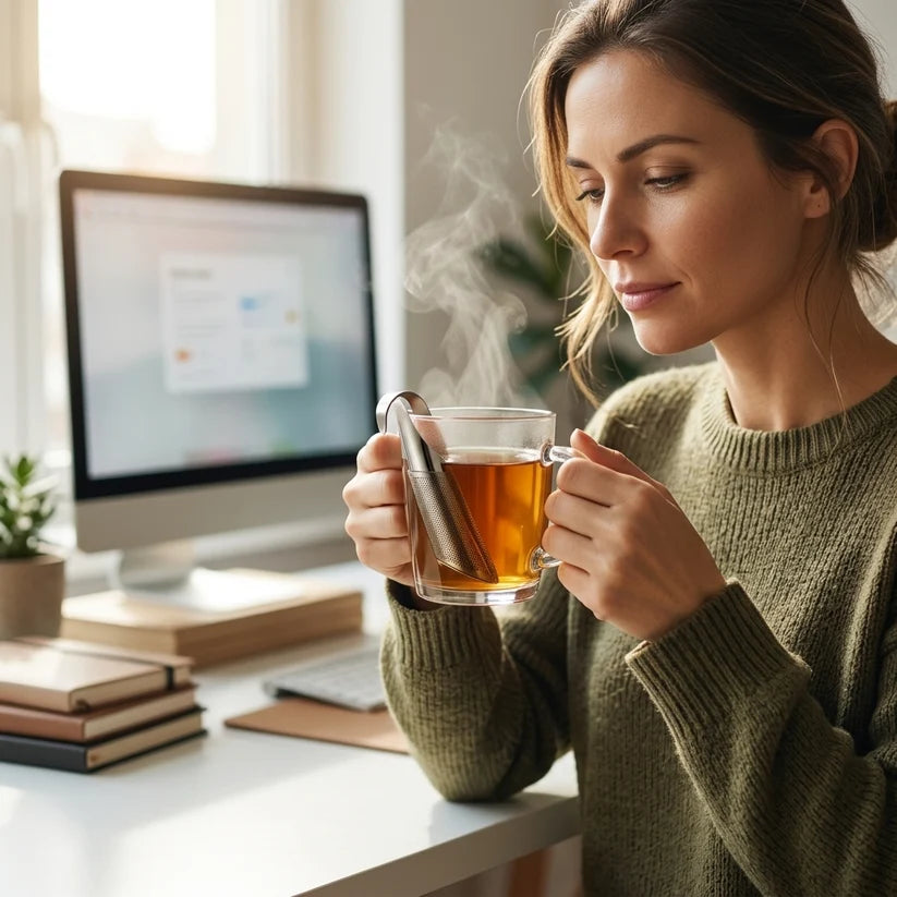Stainless Steel Tea Infuser — Loose-Leaf Tea Without Floating Leaves