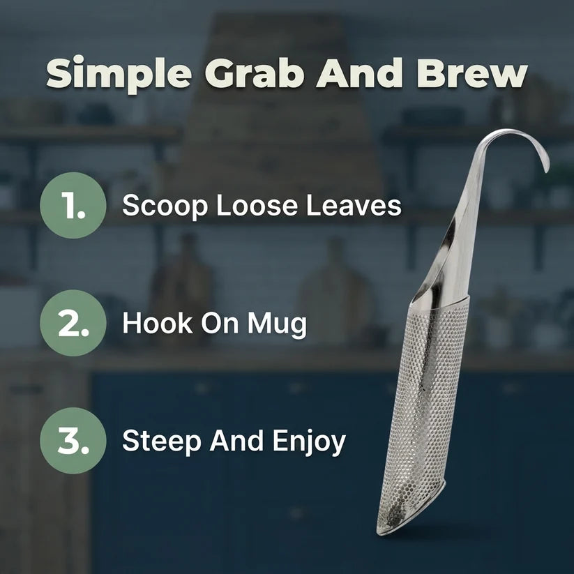 Stainless Steel Tea Infuser — Loose-Leaf Tea Without Floating Leaves