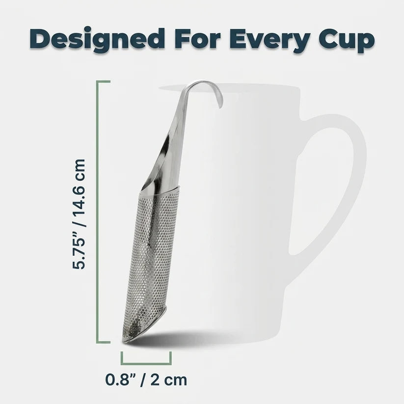 Stainless Steel Tea Infuser — Loose-Leaf Tea Without Floating Leaves