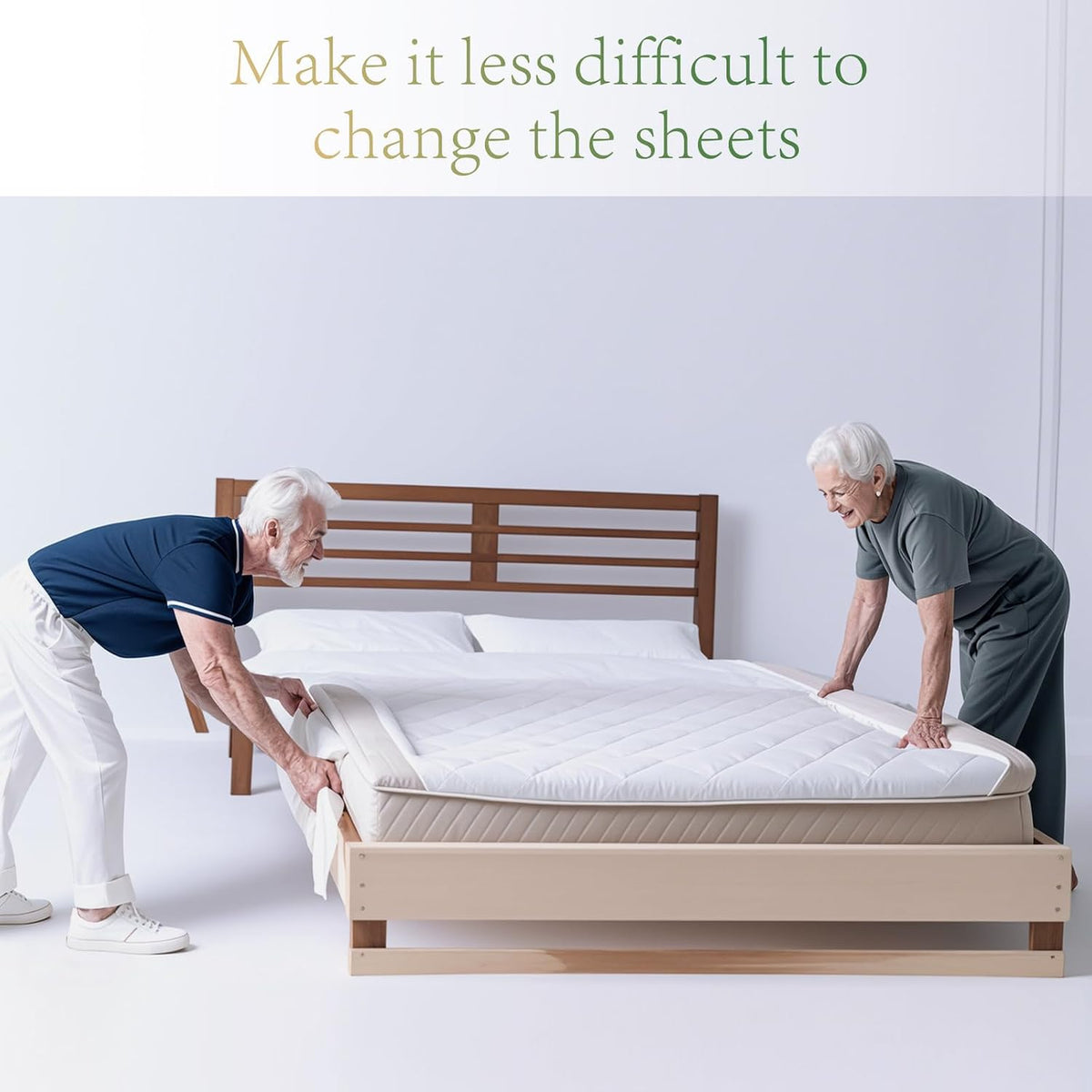 Mattress Lifter Wedge and Bed Maker Tool for Changing Sheets