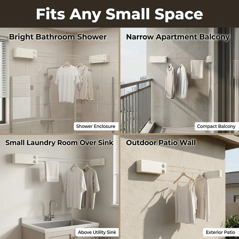 Retractable Clothesline — Dry More Laundry Without Losing Space