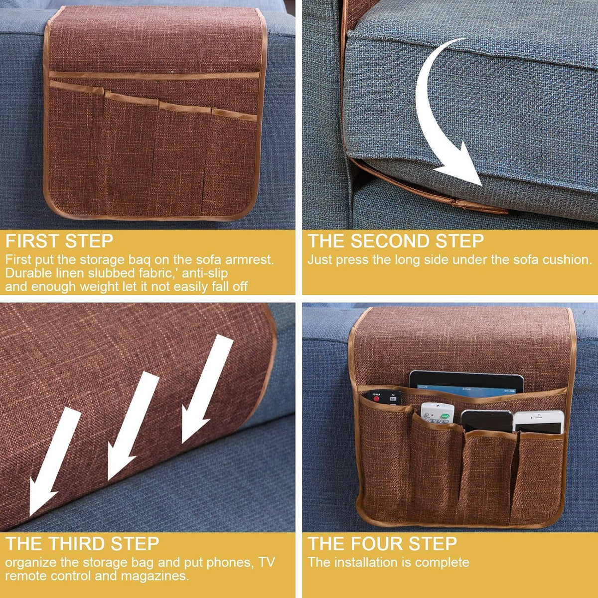 Sofa Armrest Organizer Non-Slip