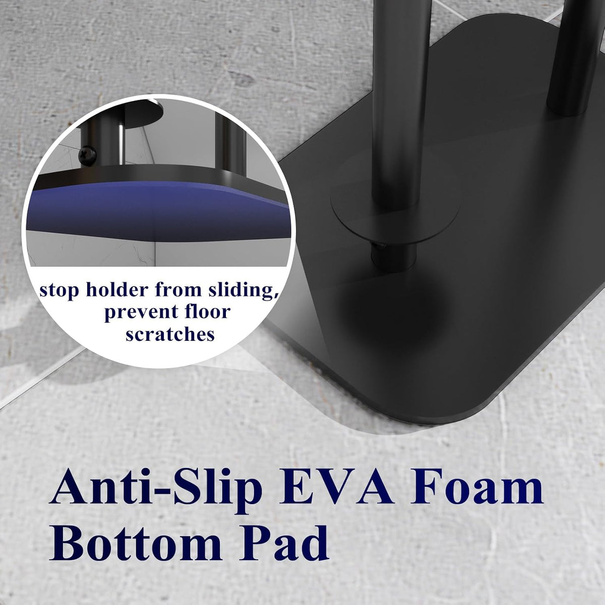 Bathroom Metal Toilet Paper Holder Free Standing