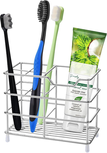 Toothbrush Holders for Bathrooms 304 Stainless Steel Quick Drying Black