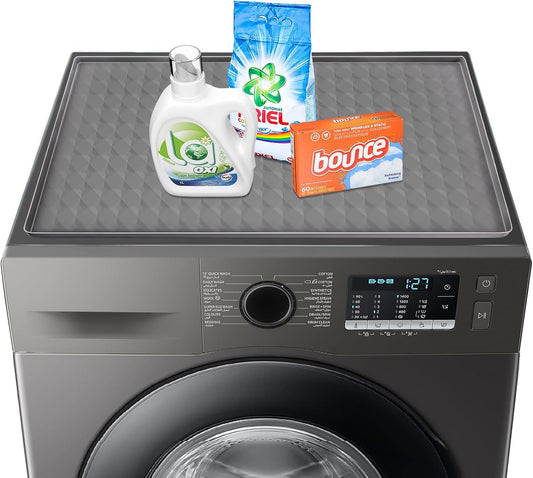 Silicone Rubber Protector Mat for Laundry Machine & Dryer 23.6“ x 19.7"