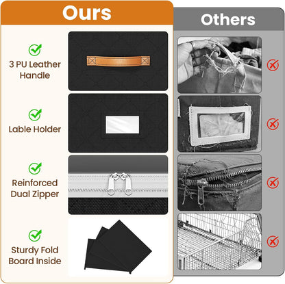 80L 2 Pack Adjustable Under Bed Storage with Wheels