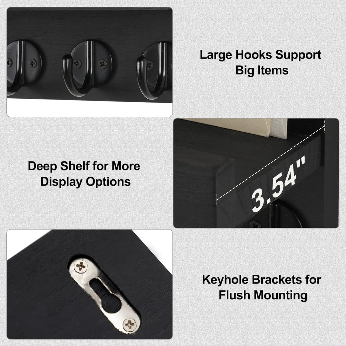 Living Room Wall Key Holder Shelf