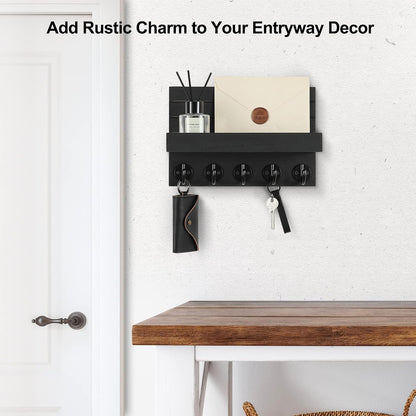 Living Room Wall Key Holder Shelf