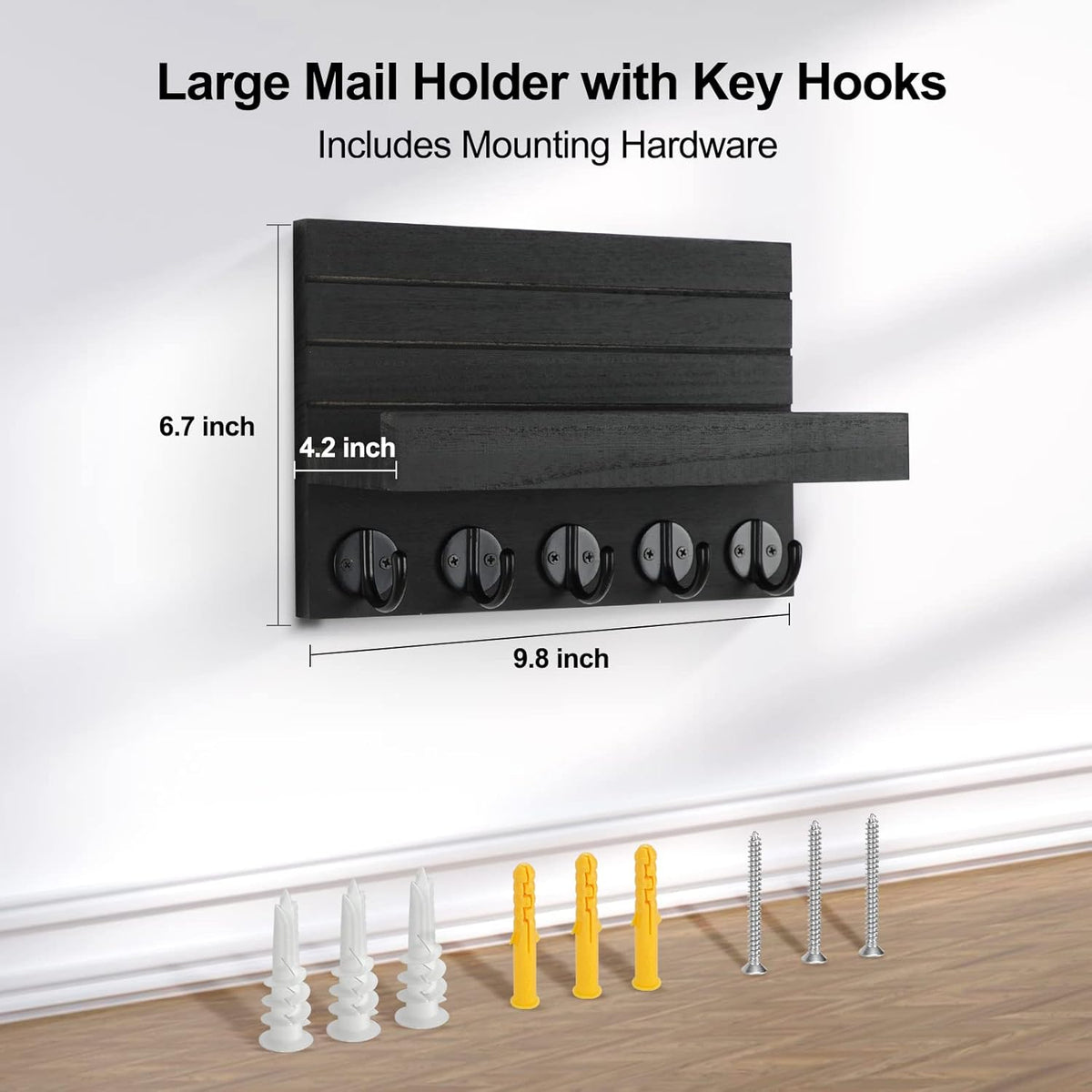 Living Room Wall Key Holder Shelf