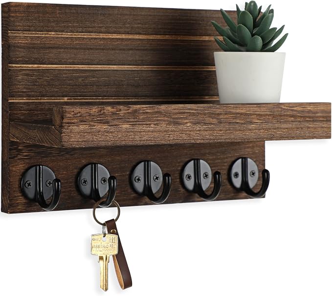 Living Room Wall Key Holder Shelf