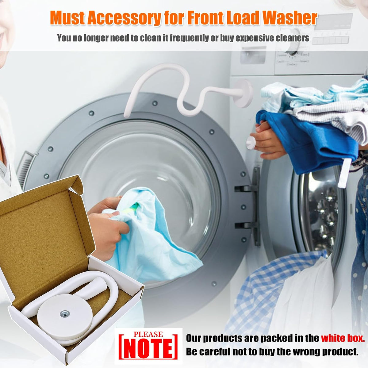 Front Load Washer Door Prop and Stopper - Magnetic Washing Machine Door Holder
