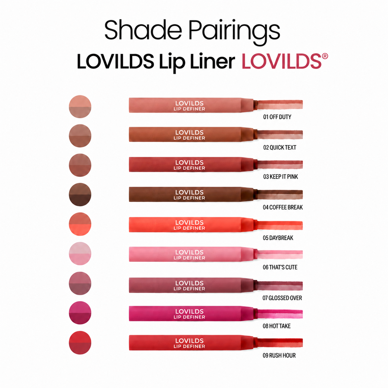 DoubleDown Lip Definer - 2-in-1 Lip Liner & Balm