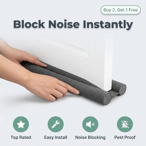 Door Bottom Seal Strip — Block Drafts & Noise Without Damaging Your Door