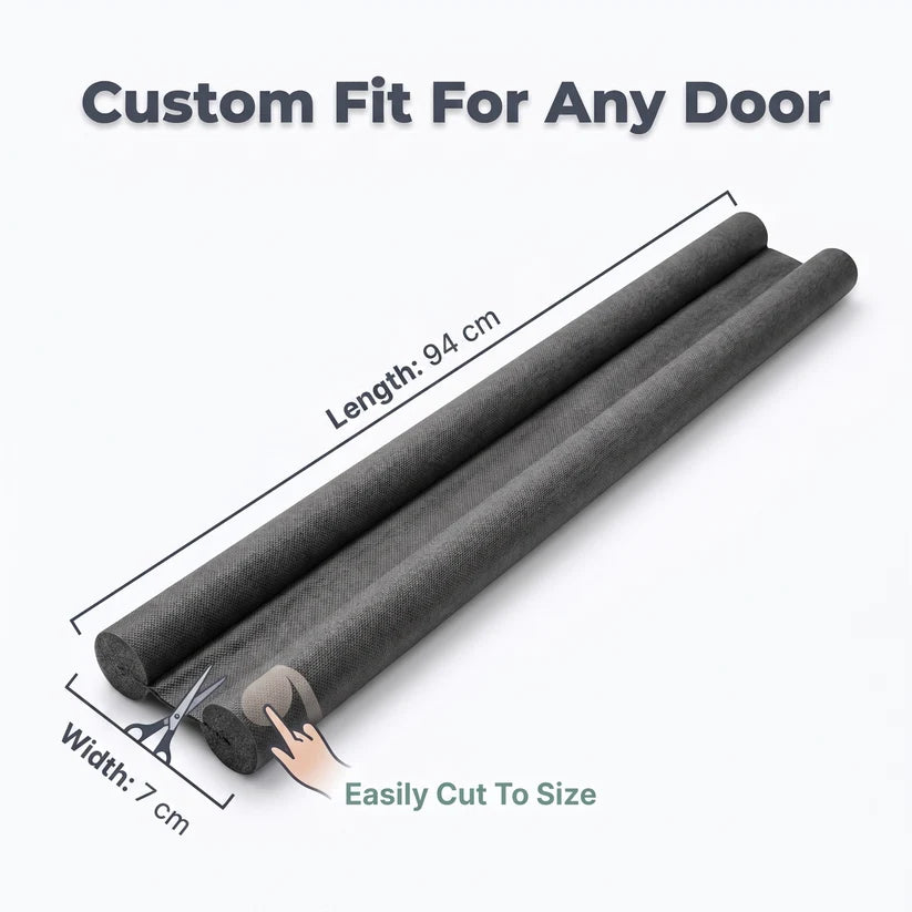 Door Bottom Seal Strip — Block Drafts & Noise Without Damaging Your Door