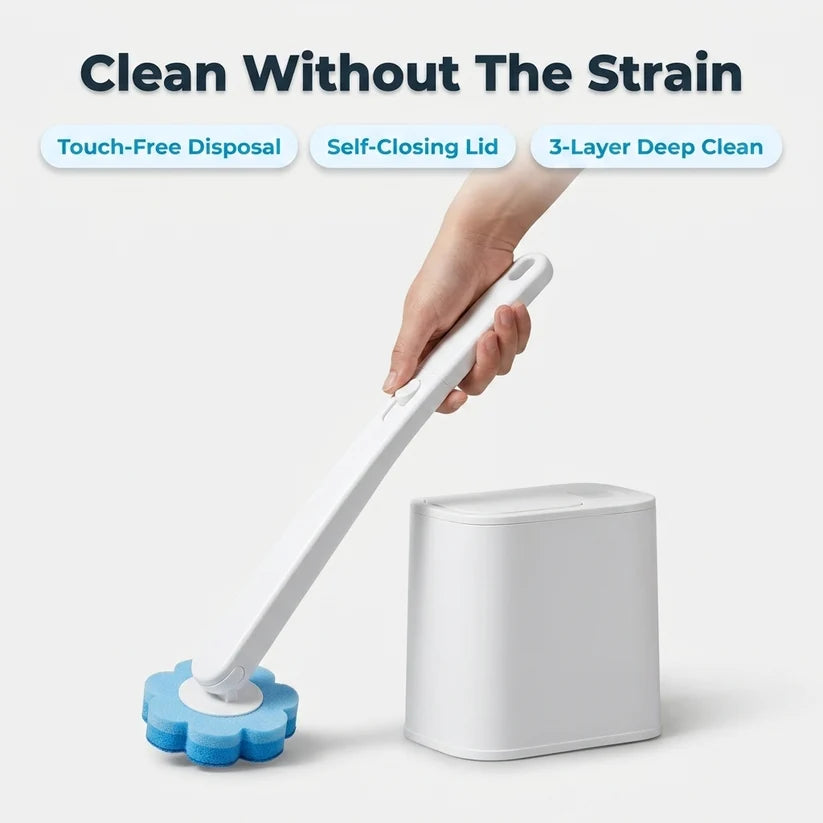 Disposable Toilet Scrub System — Cleaner Toilets Without A Dirty Brush Sitting Around