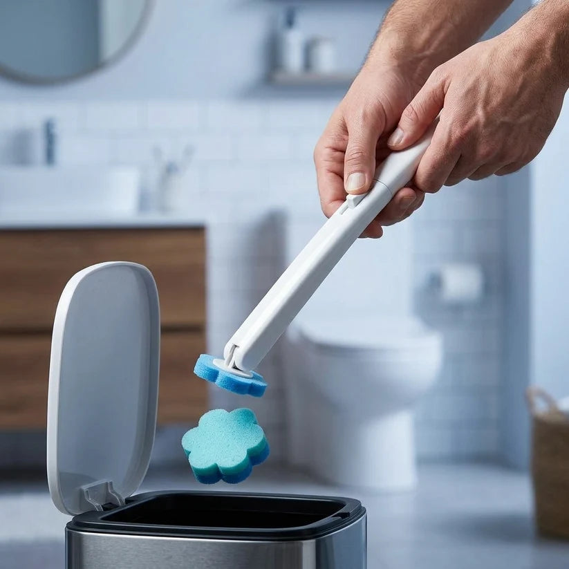 Disposable Toilet Scrub System — Cleaner Toilets Without A Dirty Brush Sitting Around