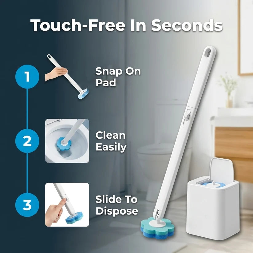 Disposable Toilet Scrub System — Cleaner Toilets Without A Dirty Brush Sitting Around