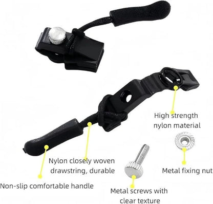 Instant and Reusable Zipper Repair Kit | Universal No-Sew Slider Replacement for Jackets, Sleeping Bags, Tents and Duffel Bags |